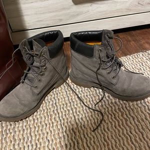 Grey timberland boots - women’s size 10